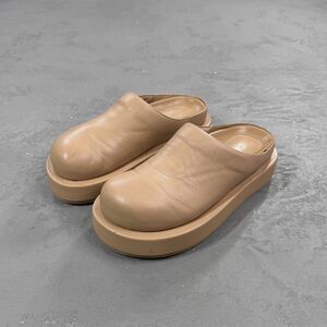 Paloma Barceló Daga Platform Leather Mules EU 39, US 8.5